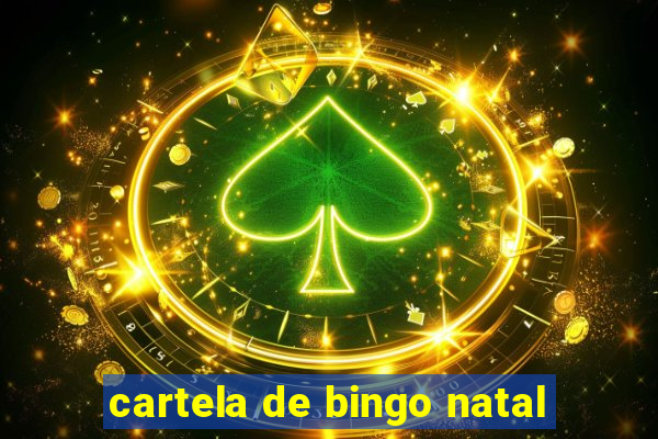 cartela de bingo natal